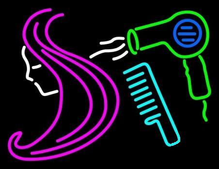 Barber Shop Hairstyle Salon Neon Sign